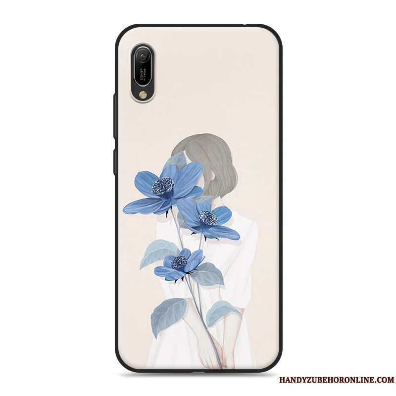 Etui Huawei Y6 2019 Lille Sektion Telefon, Cover Huawei Y6 2019 Frisk Kunst