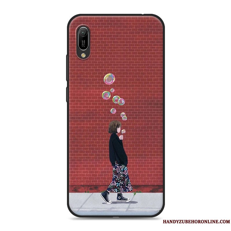 Etui Huawei Y6 2019 Lille Sektion Telefon, Cover Huawei Y6 2019 Frisk Kunst