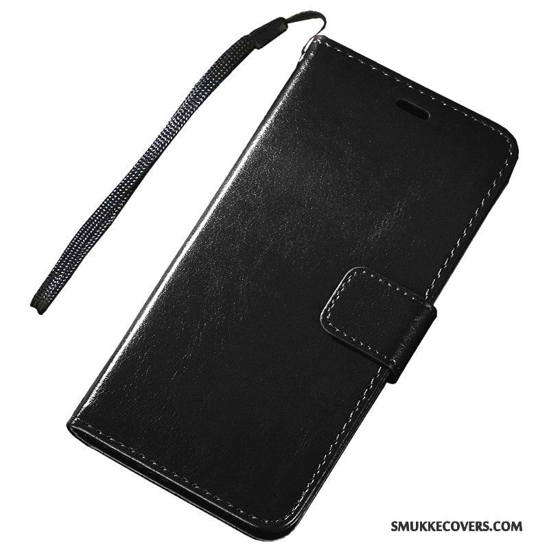 Etui Huawei Y6 Pro 2017 Læder Rød, Cover Huawei Y6 Pro 2017 Folio