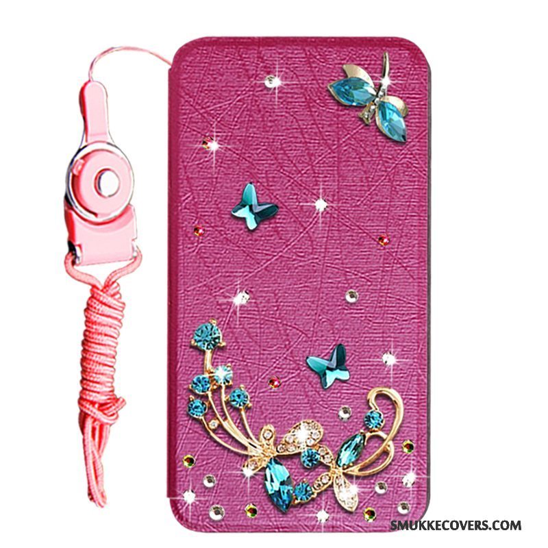 Etui Huawei Y6 Pro 2017 Læder Telefonguld, Cover Huawei Y6 Pro 2017 Beskyttelse