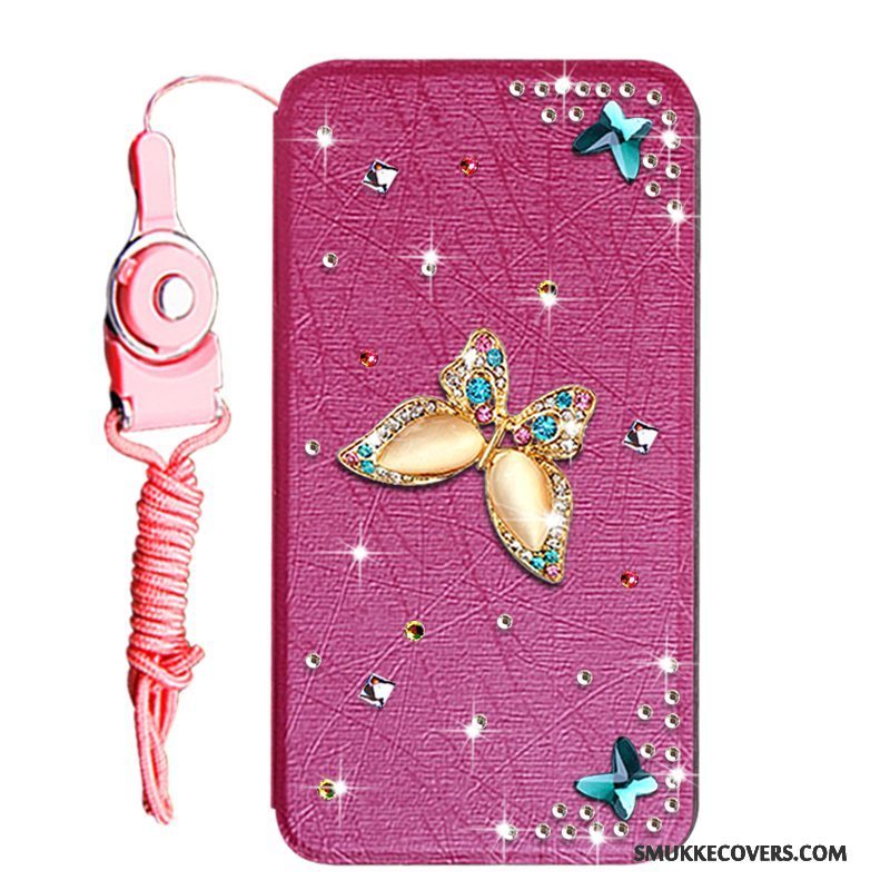 Etui Huawei Y6 Pro 2017 Læder Telefonguld, Cover Huawei Y6 Pro 2017 Beskyttelse