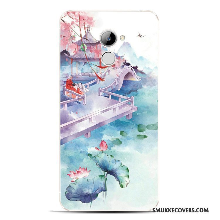 Etui Huawei Y6 Pro 2017 Silikone Grøn Smukke, Cover Huawei Y6 Pro 2017 Beskyttelse Telefonkinesisk Stil