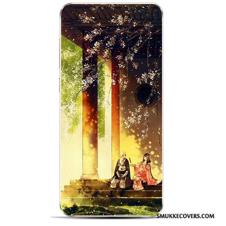 Etui Huawei Y6 Pro 2017 Vintage Scenery Telefon, Cover Huawei Y6 Pro 2017 Blød Grøn Vind