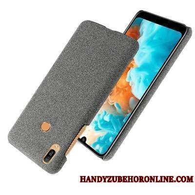 Etui Huawei Y6s Beskyttelse Hård Klud, Cover Huawei Y6s Nubuck Grå