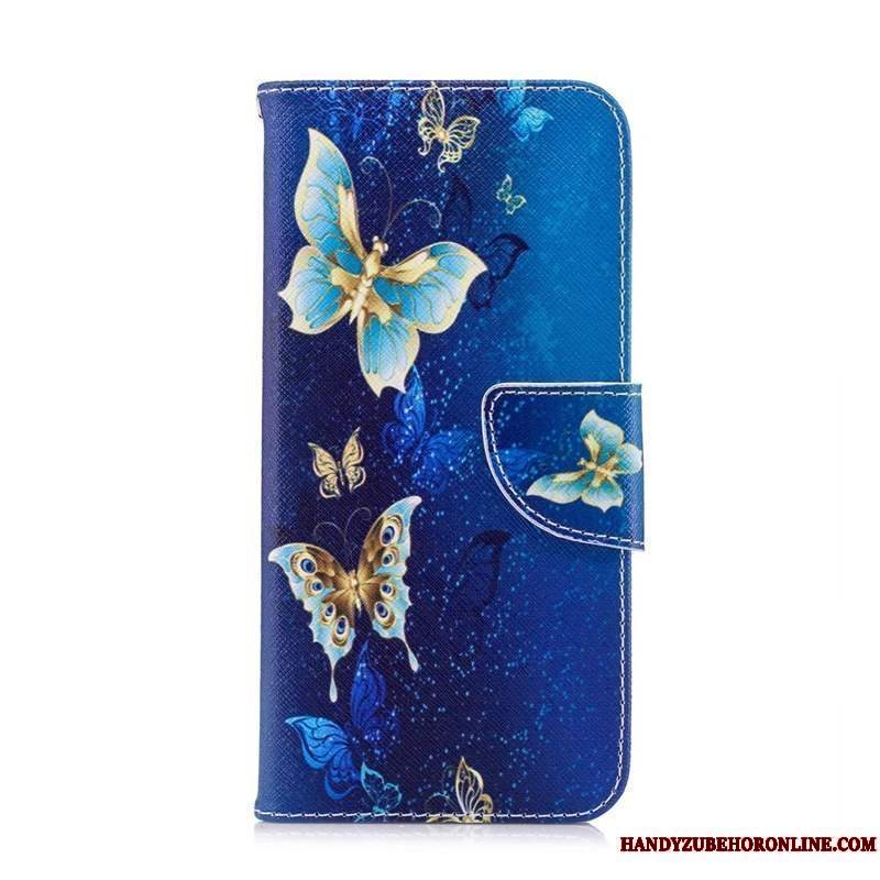 Etui Huawei Y6s Beskyttelse Sommerfugle Telefon, Cover Huawei Y6s Folio Hvid