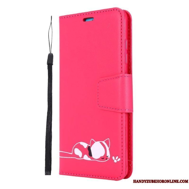 Etui Huawei Y6s Tegnebog Telefonrød, Cover Huawei Y6s Folio Fold