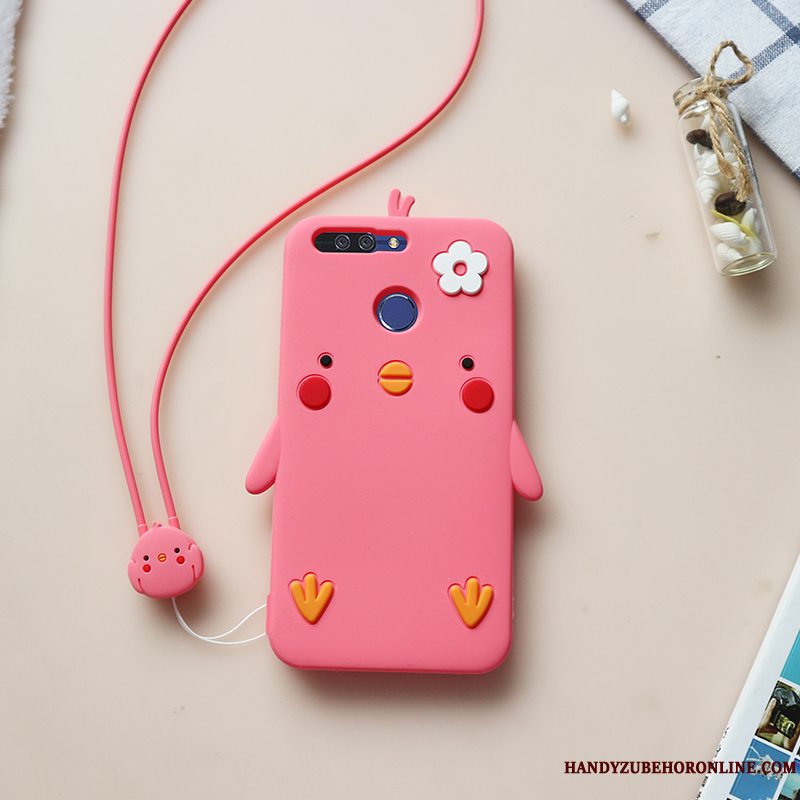 Etui Huawei Y7 2018 Beskyttelse Gul Anti-fald, Cover Huawei Y7 2018 Silikone Af Personlighed Telefon