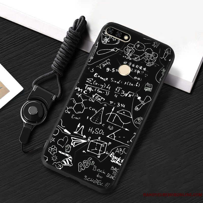 Etui Huawei Y7 2018 Farve Hængende Ornamenter Telefon, Cover Huawei Y7 2018