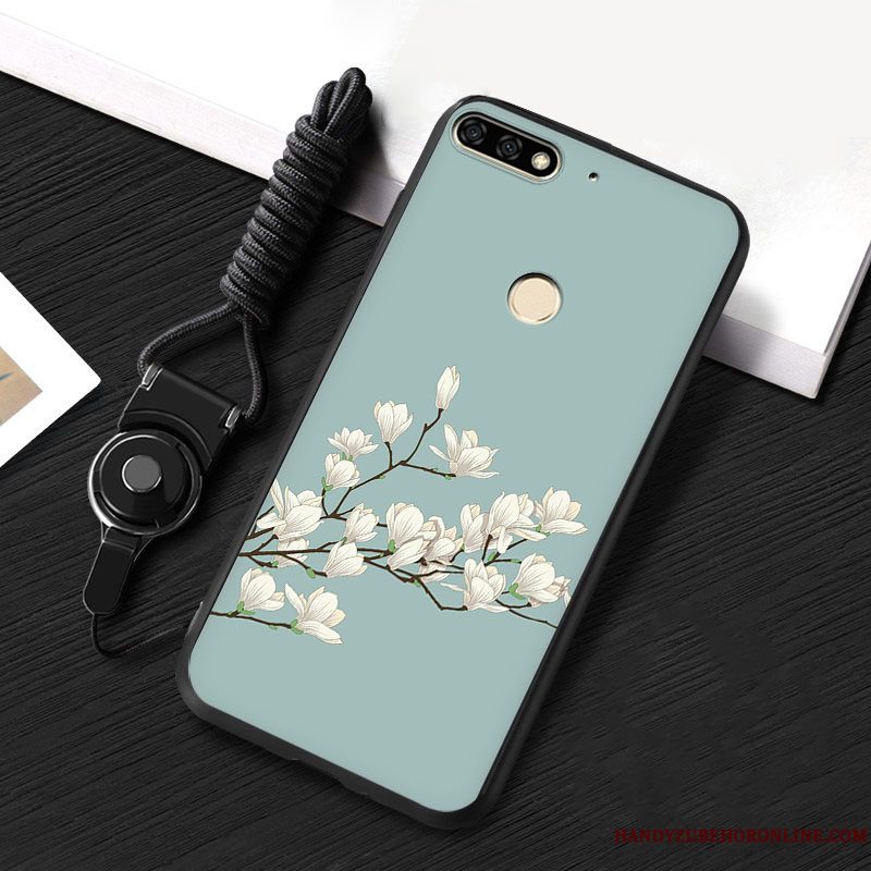 Etui Huawei Y7 2018 Farve Hængende Ornamenter Telefon, Cover Huawei Y7 2018