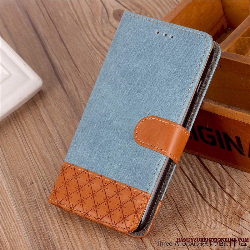 Etui Huawei Y7 2018 Læder Telefongrøn, Cover Huawei Y7 2018 Beskyttelse Trend