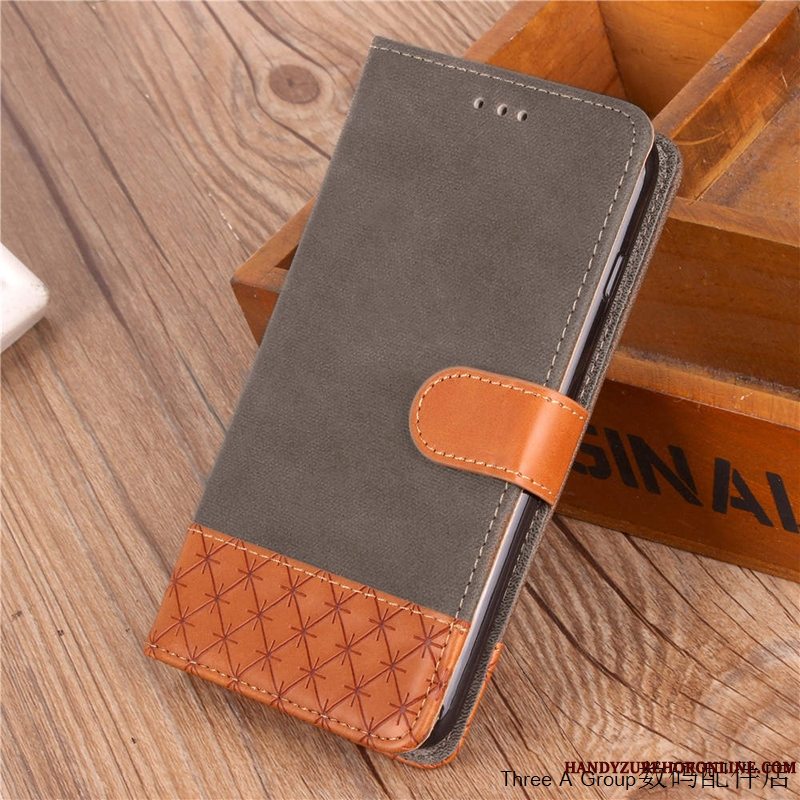 Etui Huawei Y7 2018 Læder Telefongrøn, Cover Huawei Y7 2018 Beskyttelse Trend