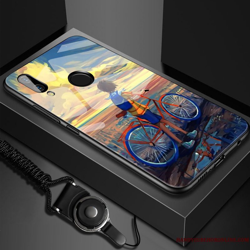 Etui Huawei Y7 2019 Blød Glas Tilpas, Cover Huawei Y7 2019 Beskyttelse Anti-fald Trend