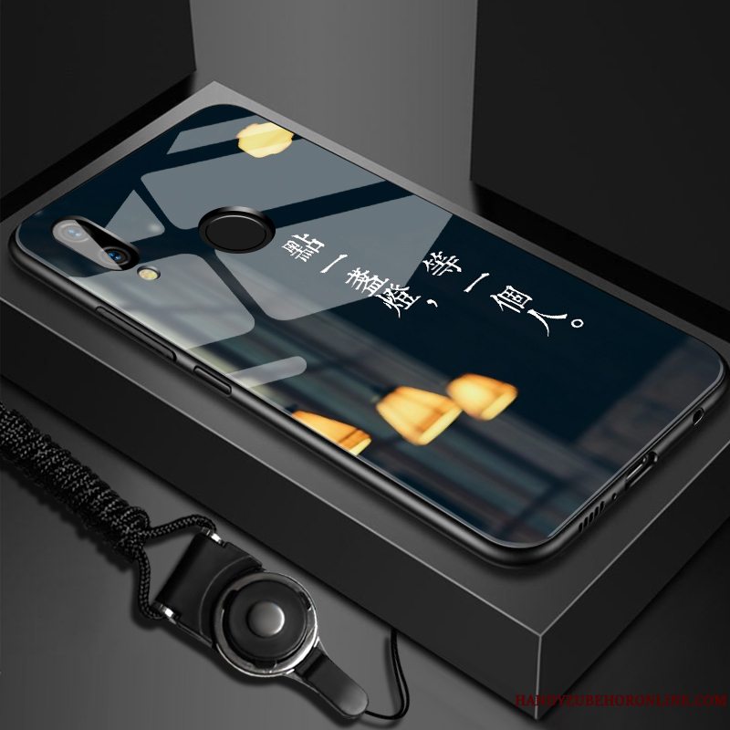 Etui Huawei Y7 2019 Blød Glas Tilpas, Cover Huawei Y7 2019 Beskyttelse Anti-fald Trend