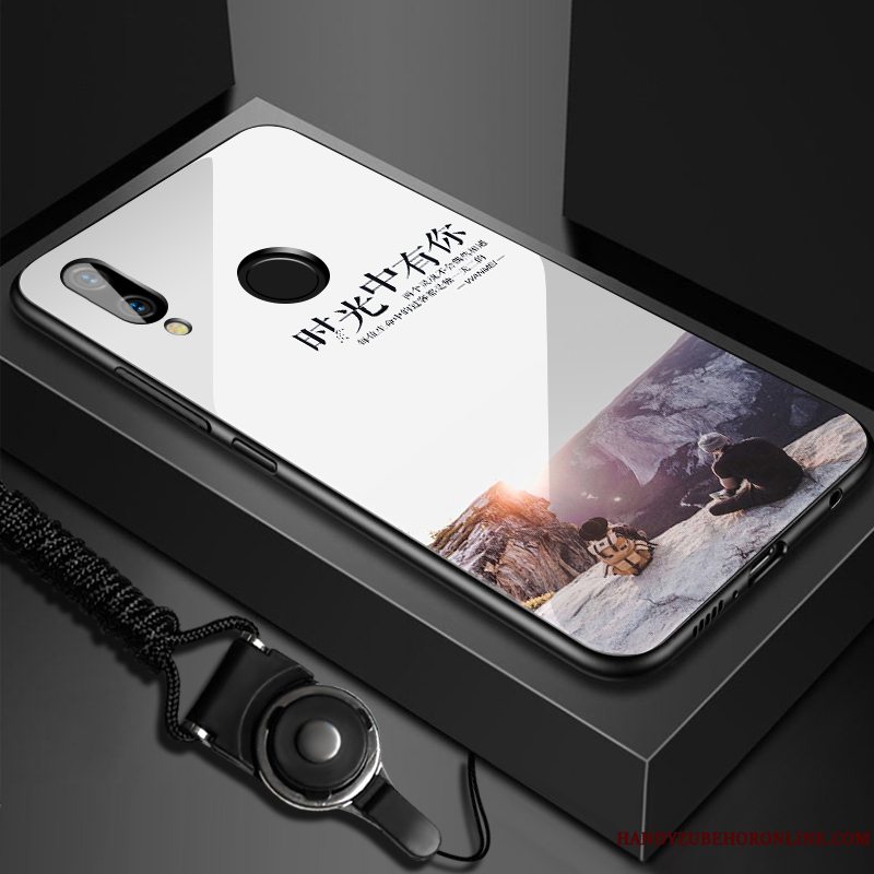 Etui Huawei Y7 2019 Blød Glas Tilpas, Cover Huawei Y7 2019 Beskyttelse Anti-fald Trend