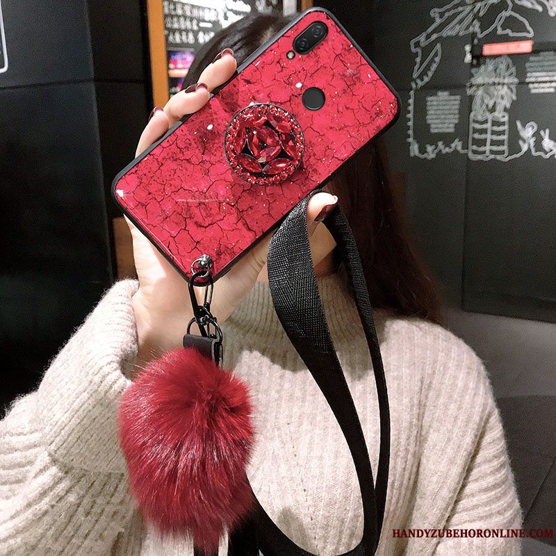 Etui Huawei Y7 2019 Blød Hængende Ornamenter Net Red, Cover Huawei Y7 2019 Beskyttelse Af Personlighed Telefon