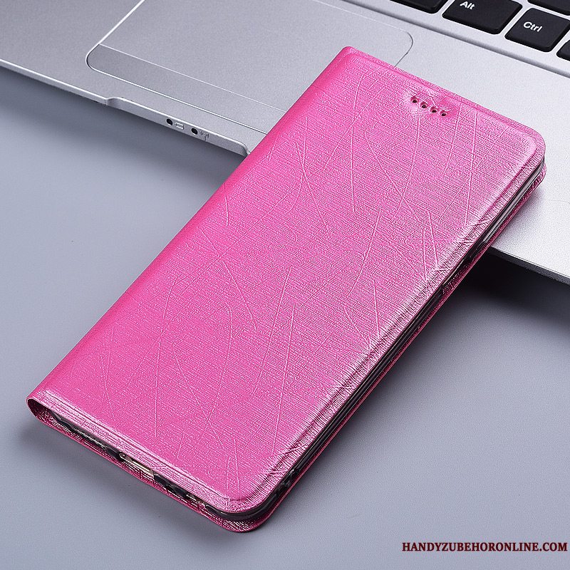 Etui Huawei Y7 2019 Folio Silke Anti-fald, Cover Huawei Y7 2019 Læder Telefongrøn