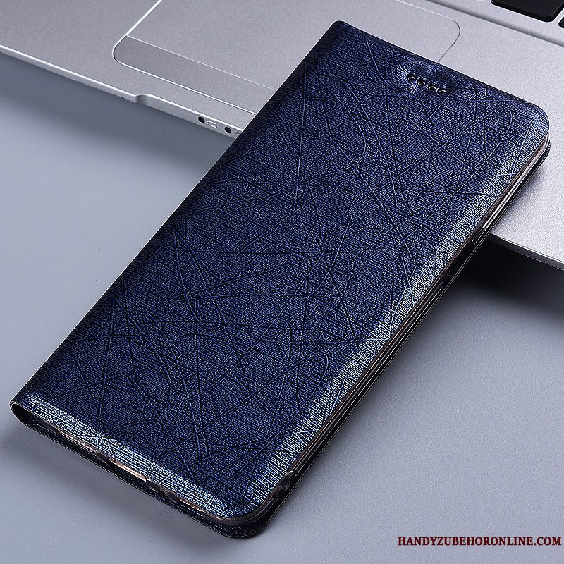 Etui Huawei Y7 2019 Folio Silke Anti-fald, Cover Huawei Y7 2019 Læder Telefongrøn