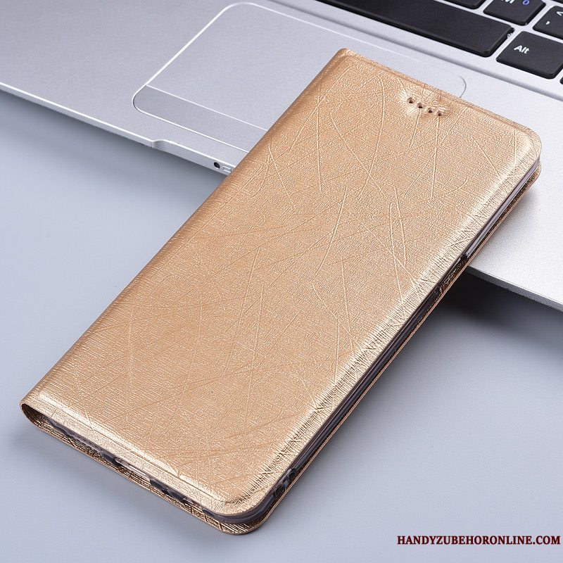 Etui Huawei Y7 2019 Folio Silke Anti-fald, Cover Huawei Y7 2019 Læder Telefongrøn