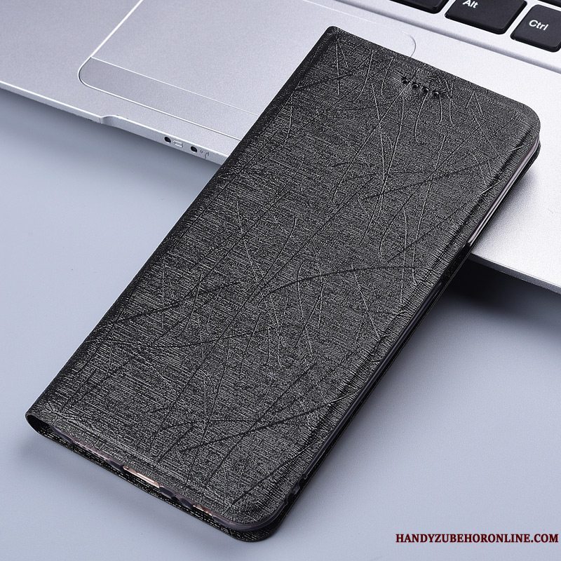 Etui Huawei Y7 2019 Folio Silke Anti-fald, Cover Huawei Y7 2019 Læder Telefongrøn