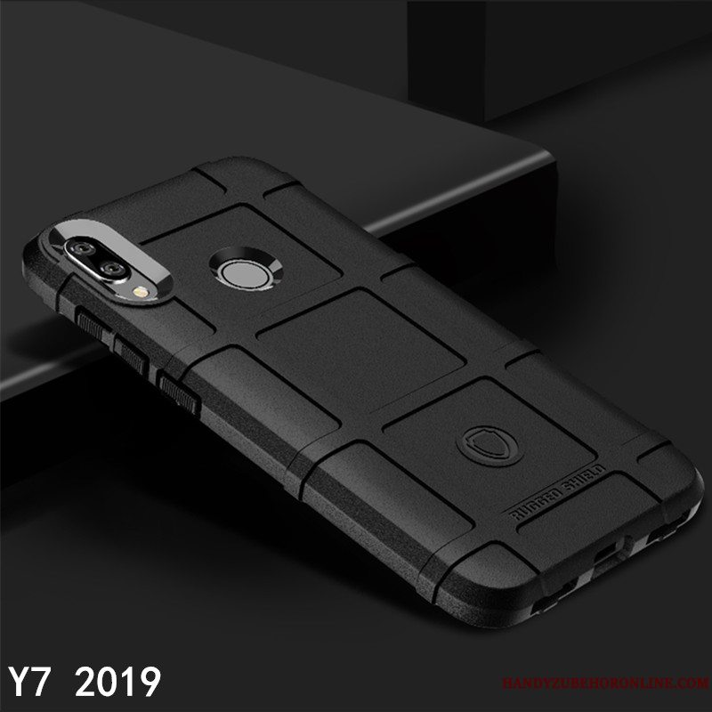 Etui Huawei Y7 2019 Kreativ Blå Mønster, Cover Huawei Y7 2019 Tasker Telefonnubuck