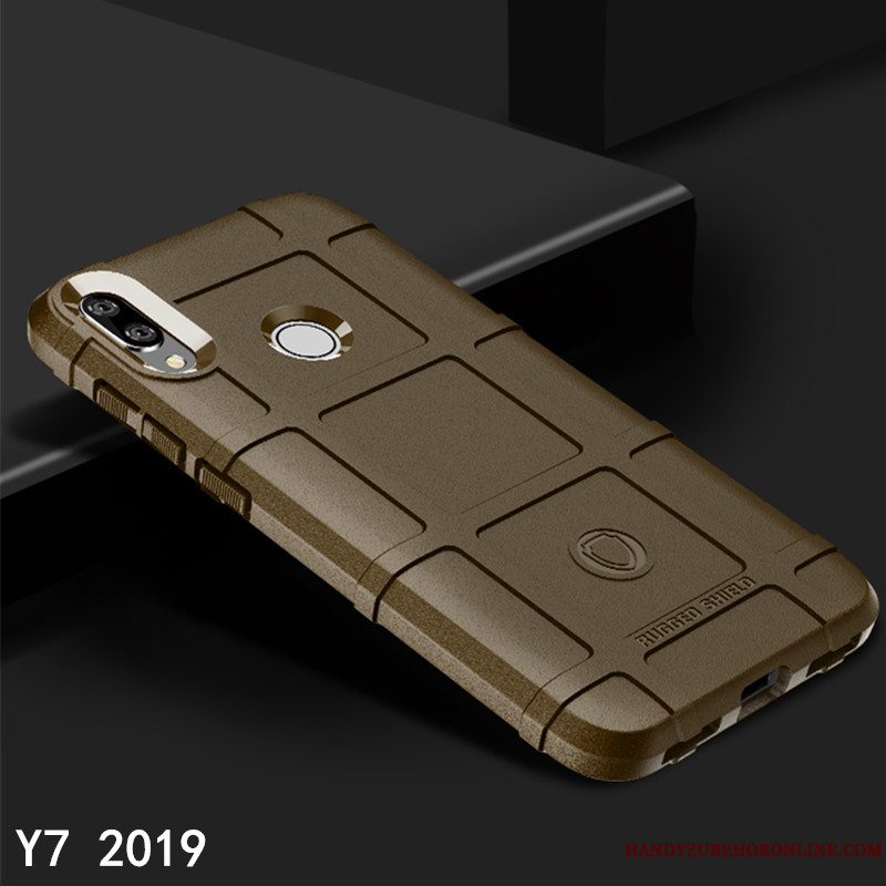 Etui Huawei Y7 2019 Kreativ Blå Mønster, Cover Huawei Y7 2019 Tasker Telefonnubuck