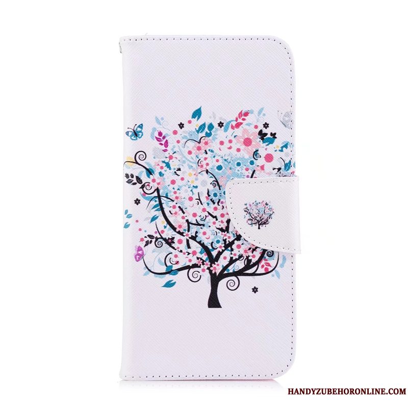 Etui Huawei Y7 2019 Læder Blå Telefon, Cover Huawei Y7 2019 Beskyttelse