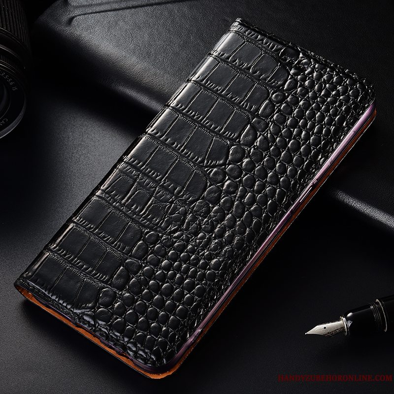 Etui Huawei Y7 2019 Læder Mønster Anti-fald, Cover Huawei Y7 2019 Tasker Telefonkrokodille