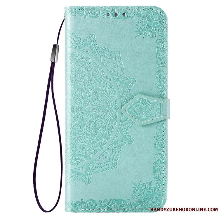 Etui Huawei Y7 2019 Læder Rosa Guld Anti-fald, Cover Huawei Y7 2019 Tasker Telefon