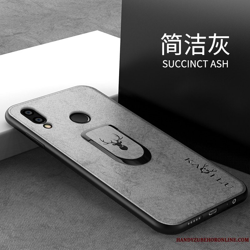 Etui Huawei Y7 2019 Silikone Anti-fald Trend, Cover Huawei Y7 2019 Beskyttelse Mønster Klud