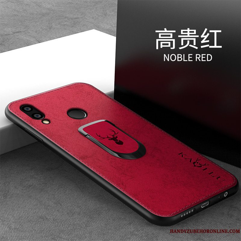 Etui Huawei Y7 2019 Silikone Anti-fald Trend, Cover Huawei Y7 2019 Beskyttelse Mønster Klud