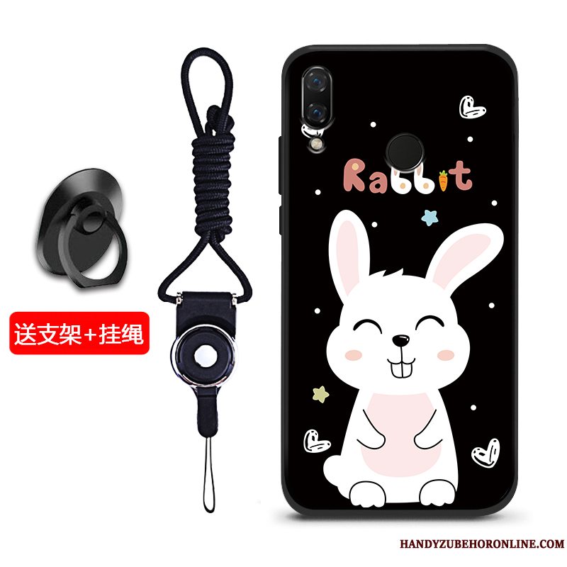 Etui Huawei Y7 2019 Silikone Telefonnubuck, Cover Huawei Y7 2019 Blød Blå