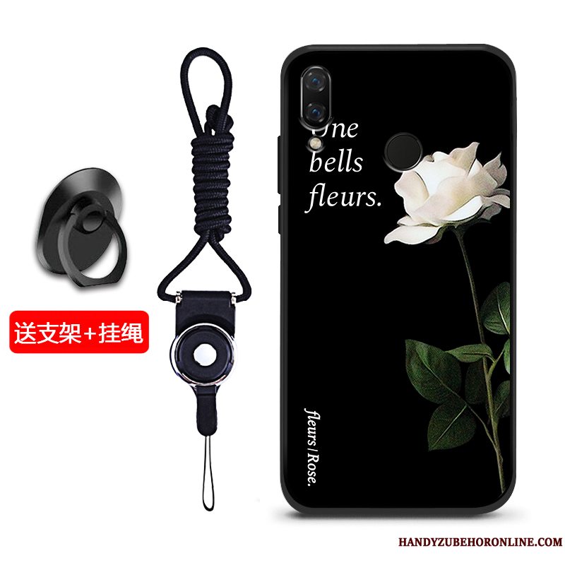 Etui Huawei Y7 2019 Silikone Telefonnubuck, Cover Huawei Y7 2019 Blød Blå