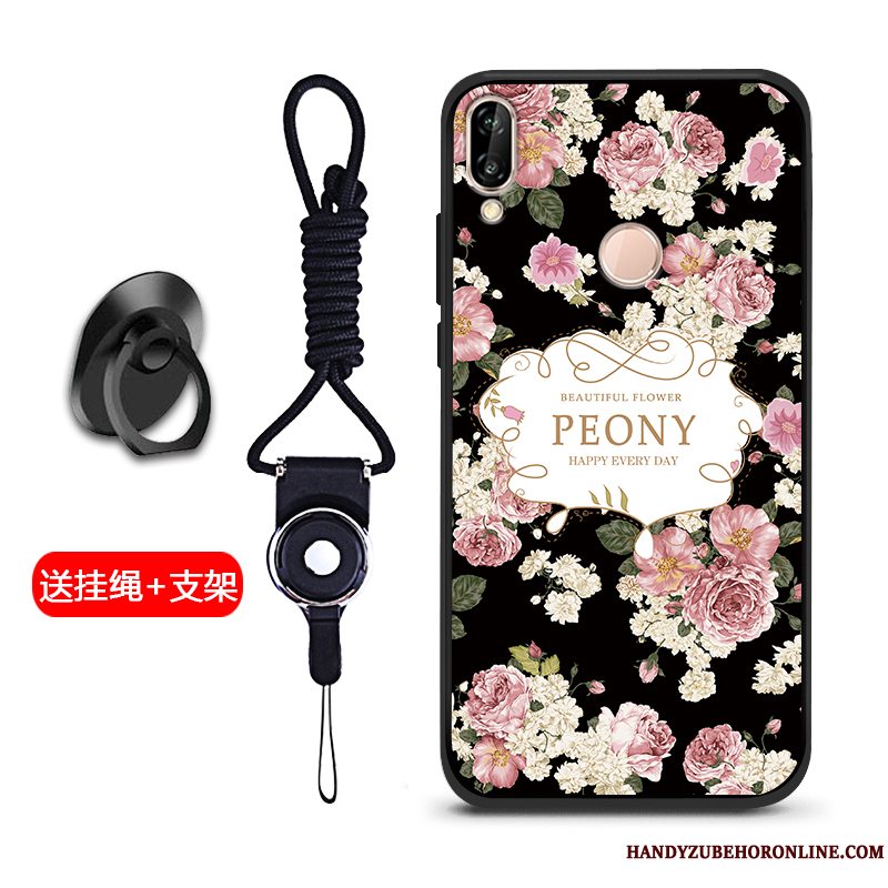 Etui Huawei Y7 2019 Silikone Telefonnubuck, Cover Huawei Y7 2019 Blød Blå