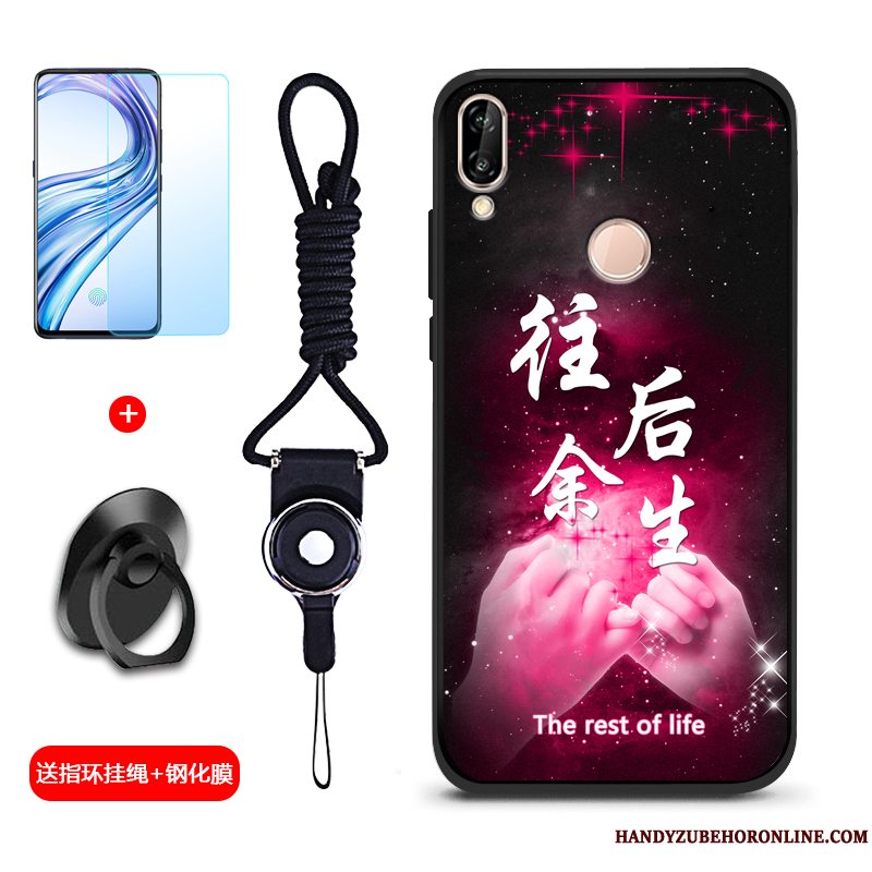 Etui Huawei Y7 2019 Silikone Telefonnubuck, Cover Huawei Y7 2019 Blød Blå