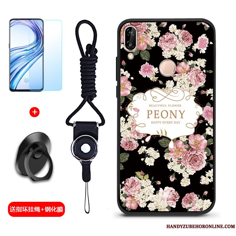 Etui Huawei Y7 2019 Silikone Telefonnubuck, Cover Huawei Y7 2019 Blød Blå