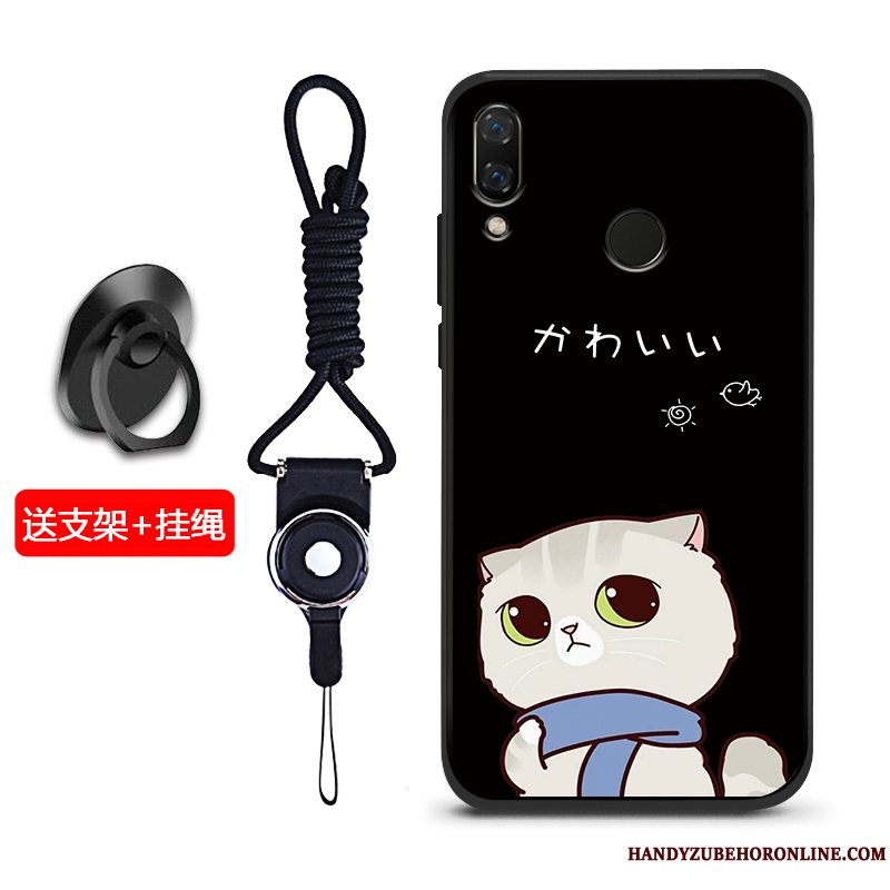 Etui Huawei Y7 2019 Silikone Telefonnubuck, Cover Huawei Y7 2019 Blød Blå