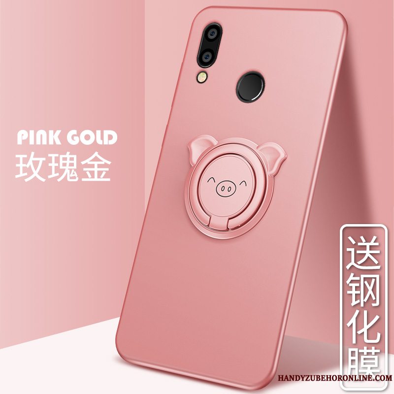 Etui Huawei Y7 2019 Tasker Sort Trend, Cover Huawei Y7 2019 Silikone Telefonanti-fald