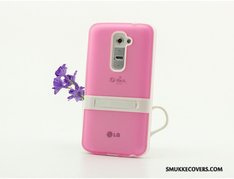 Etui Lg G2 Blød Let Tynd Telefon, Cover Lg G2 Beskyttelse Nubuck Blå