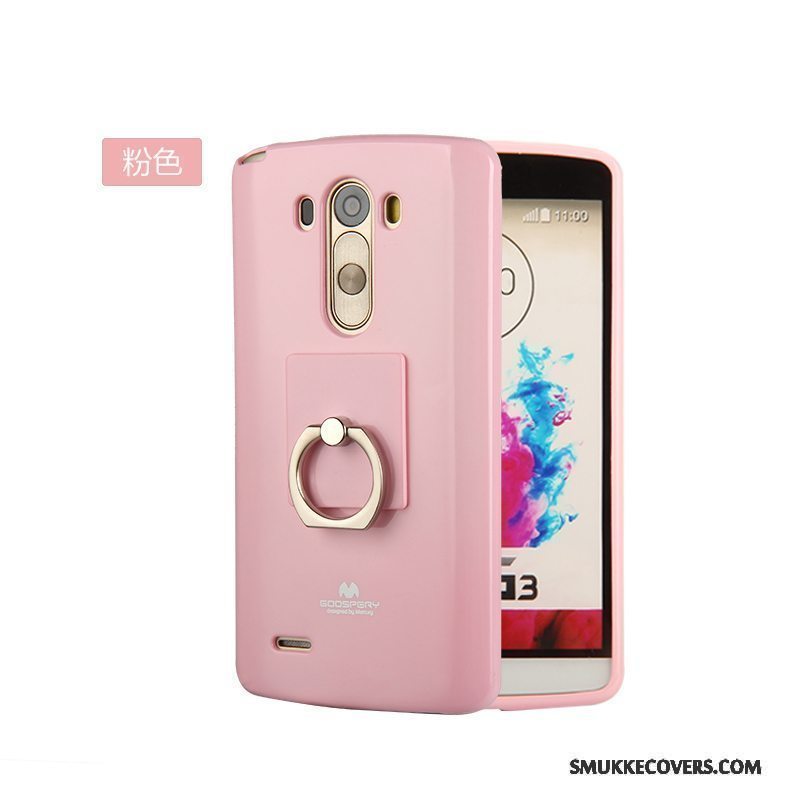 Etui Lg G3 Blød Rød Tynd, Cover Lg G3 Beskyttelse Telefon