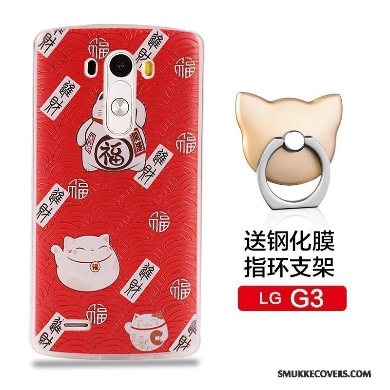 Etui Lg G3 Blød Telefontilpas, Cover Lg G3 Silikone Anti-fald