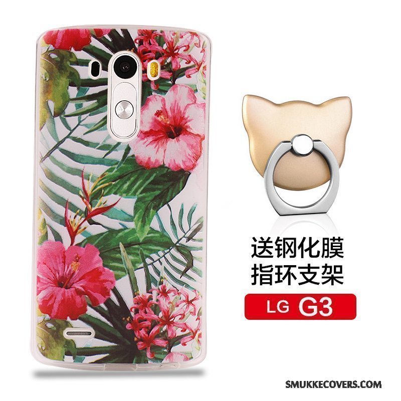 Etui Lg G3 Blød Telefontilpas, Cover Lg G3 Silikone Anti-fald