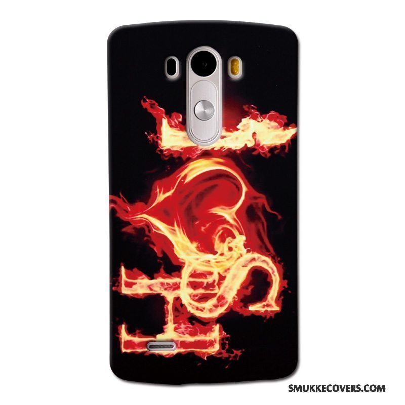 Etui Lg G3 Malet Trend Ny, Cover Lg G3 Beskyttelse Telefonrød