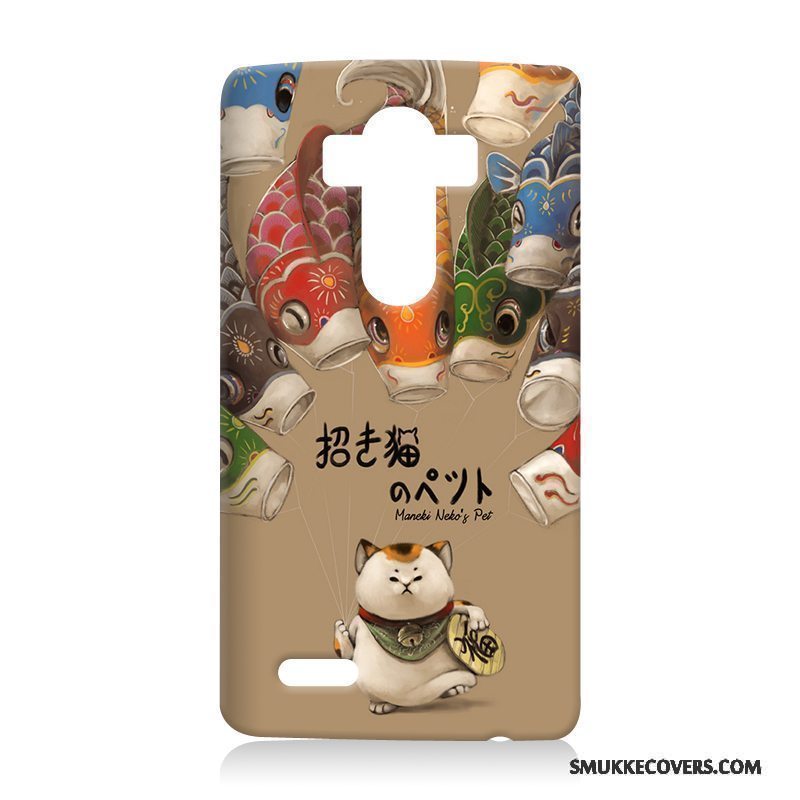 Etui Lg G4 Blød Telefongul, Cover Lg G4 Cartoon Anti-fald Hård