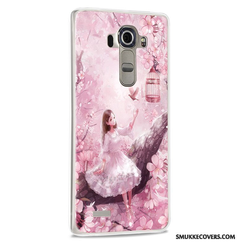 Etui Lg G4 Silikone Telefonlilla, Cover Lg G4 Blød Smuk Anti-fald