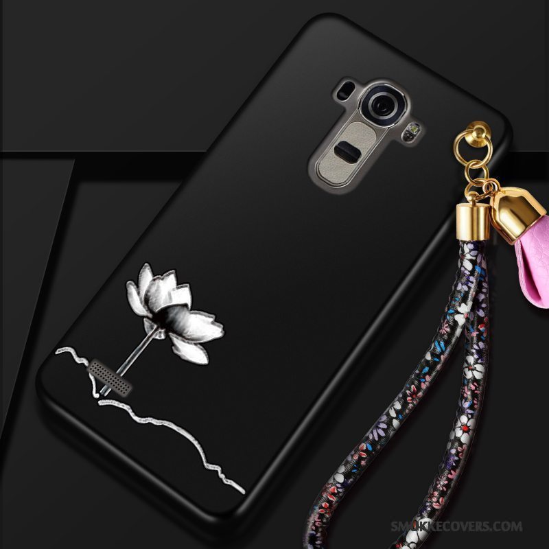 Etui Lg G4 Silikone Trend Anti-fald, Cover Lg G4 Tasker Telefonrød