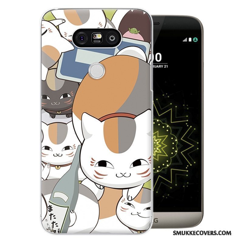 Etui Lg G5 Cartoon Hård Telefon, Cover Lg G5 Malet Lilla Anti-fald