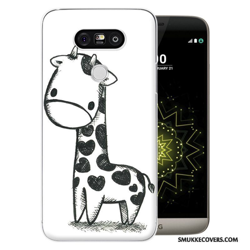 Etui Lg G5 Cartoon Hård Telefon, Cover Lg G5 Malet Lilla Anti-fald