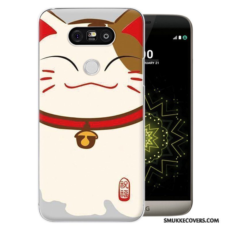 Etui Lg G5 Cartoon Hård Telefon, Cover Lg G5 Malet Lilla Anti-fald