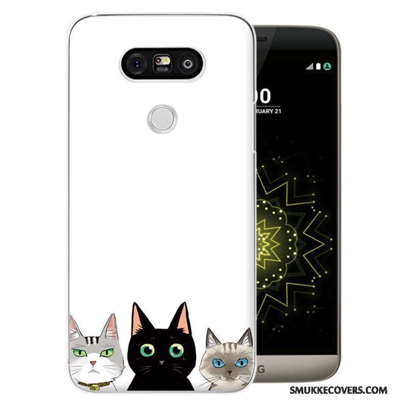 Etui Lg G5 Cartoon Hård Telefon, Cover Lg G5 Malet Lilla Anti-fald