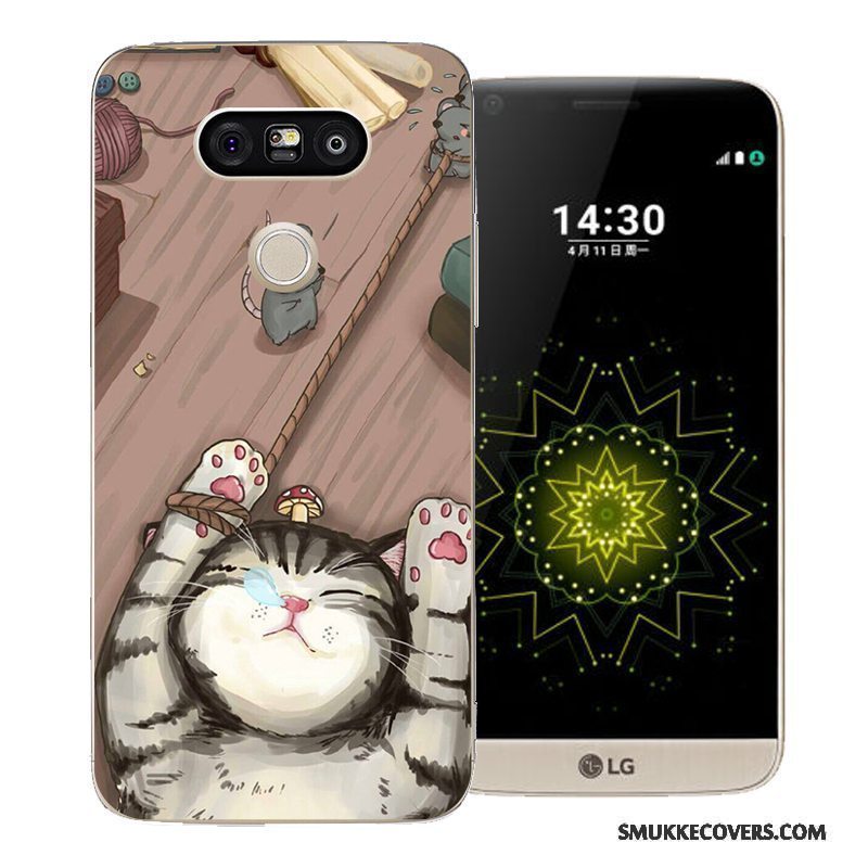 Etui Lg G5 Cartoon Rød Anti-fald, Cover Lg G5 Kreativ Telefonhård